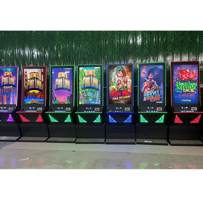 Thickened Multilingual Skill Game Machine , Dual Screen Skill Stop Coin Pusher